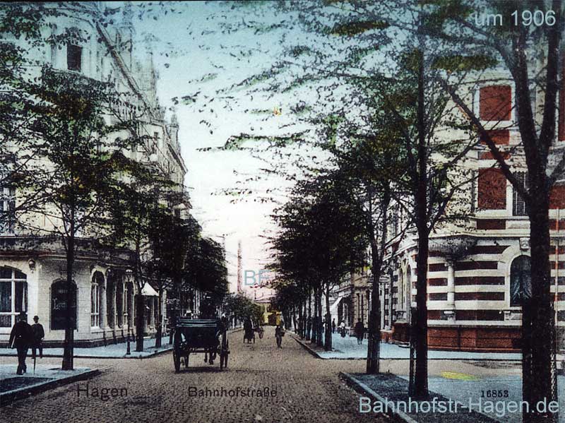 Bahnhofsquartier Hagen um 1906 ...